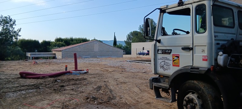 Terrassement pour un lotissement sur Aubagne.